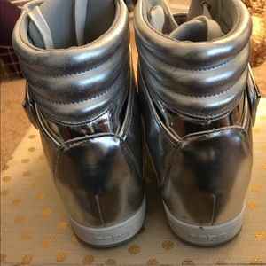 BeBe silver sneakers